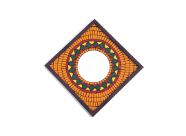 Bright Yellow Rangoli Large 12x12 Bright Yellow Rangoli Large 12x12